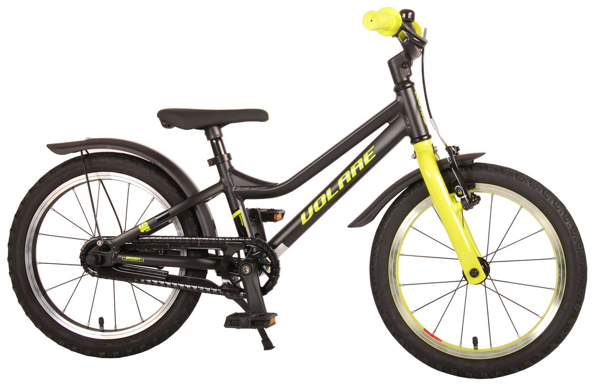 Volare Blaster Kinderfahrrad - Jungen - 16 Zoll - Schwarz/Grün - Prime Collection