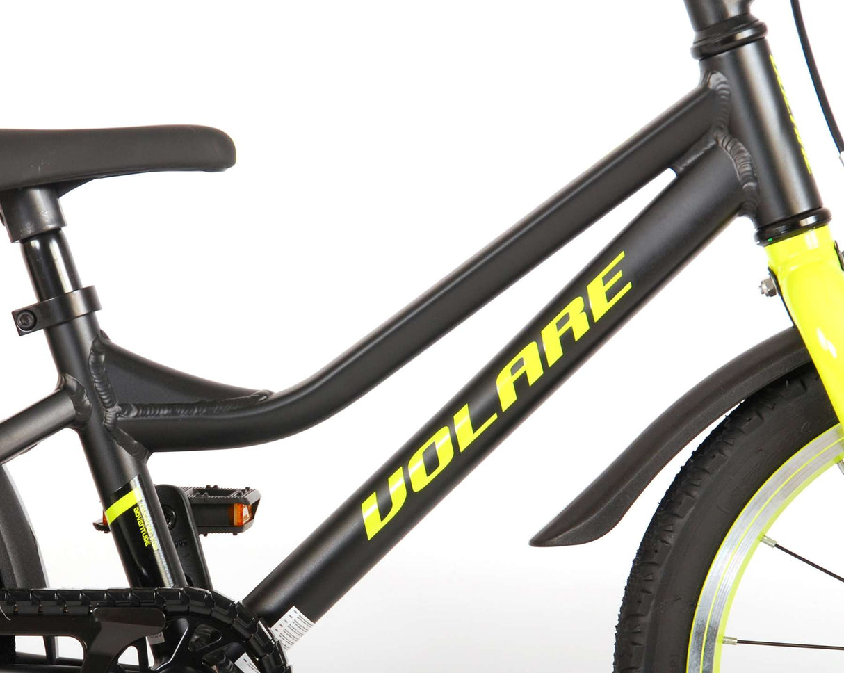 Volare Blaster Kinderfahrrad - Jungen - 16 Zoll - Schwarz/Grün - Prime Collection