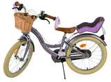 Volare Blossom Kinderfahrrad - Mädchen - 18 Zoll - Lila - Zweihandbremsen