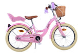 Volare Blossom Kinderfahrrad für Mädchen - 18 Zoll in Rosa mit Handbremsen