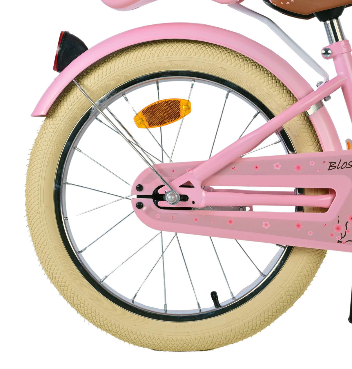 Volare Blossom Kinderfahrrad für Mädchen - 18 Zoll in Rosa für Kinder von 4 bis 7 Jahren