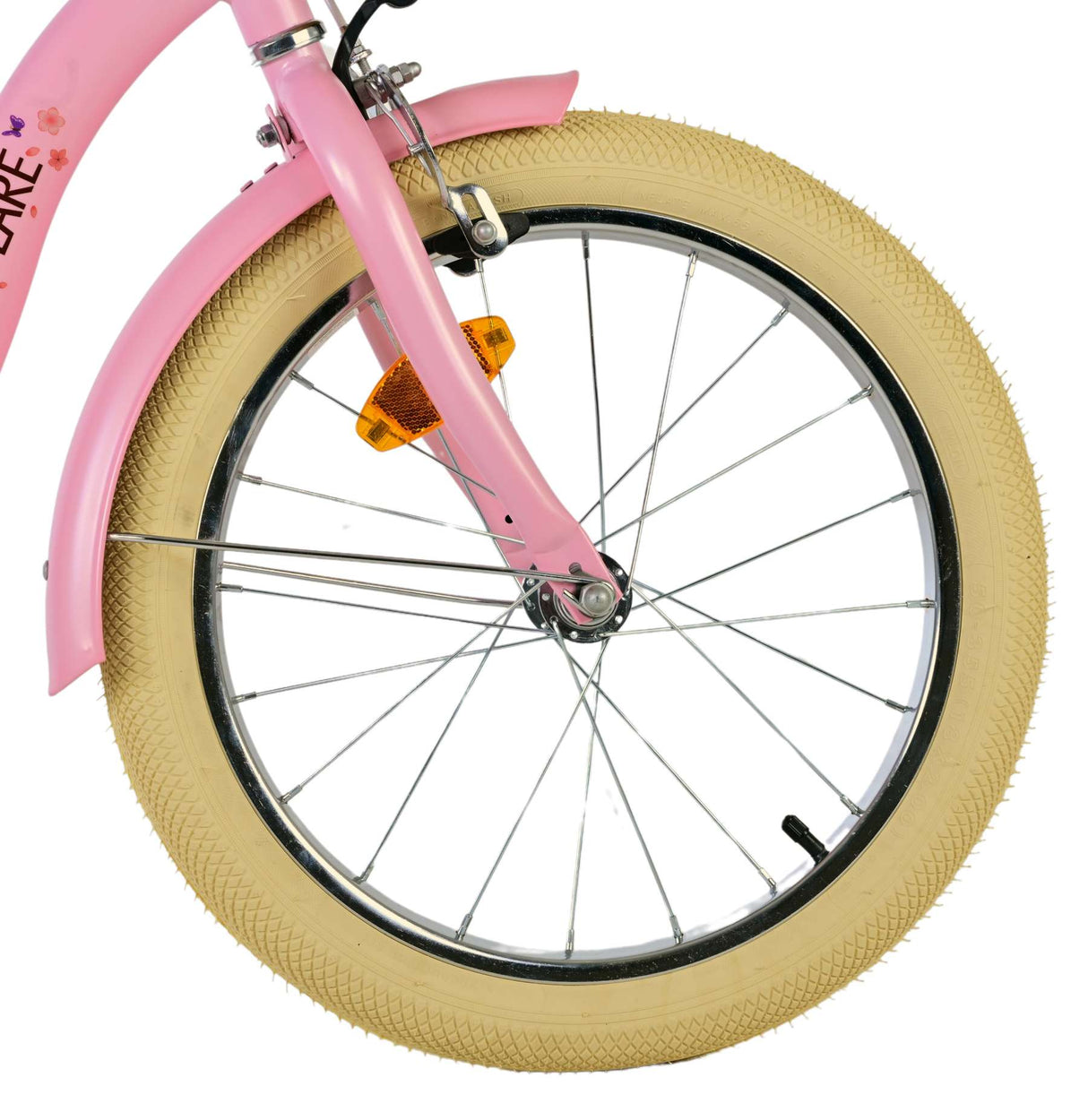 Volare Blossom Kinderfahrrad für Mädchen - 18 Zoll in Rosa für Kinder von 4 bis 7 Jahren