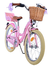 Volare Blossom Kinderfahrrad für Mädchen - 18 Zoll in Rosa mit Handbremsen