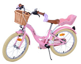 Volare Blossom Kinderfahrrad für Mädchen - 18 Zoll in Rosa mit Handbremsen