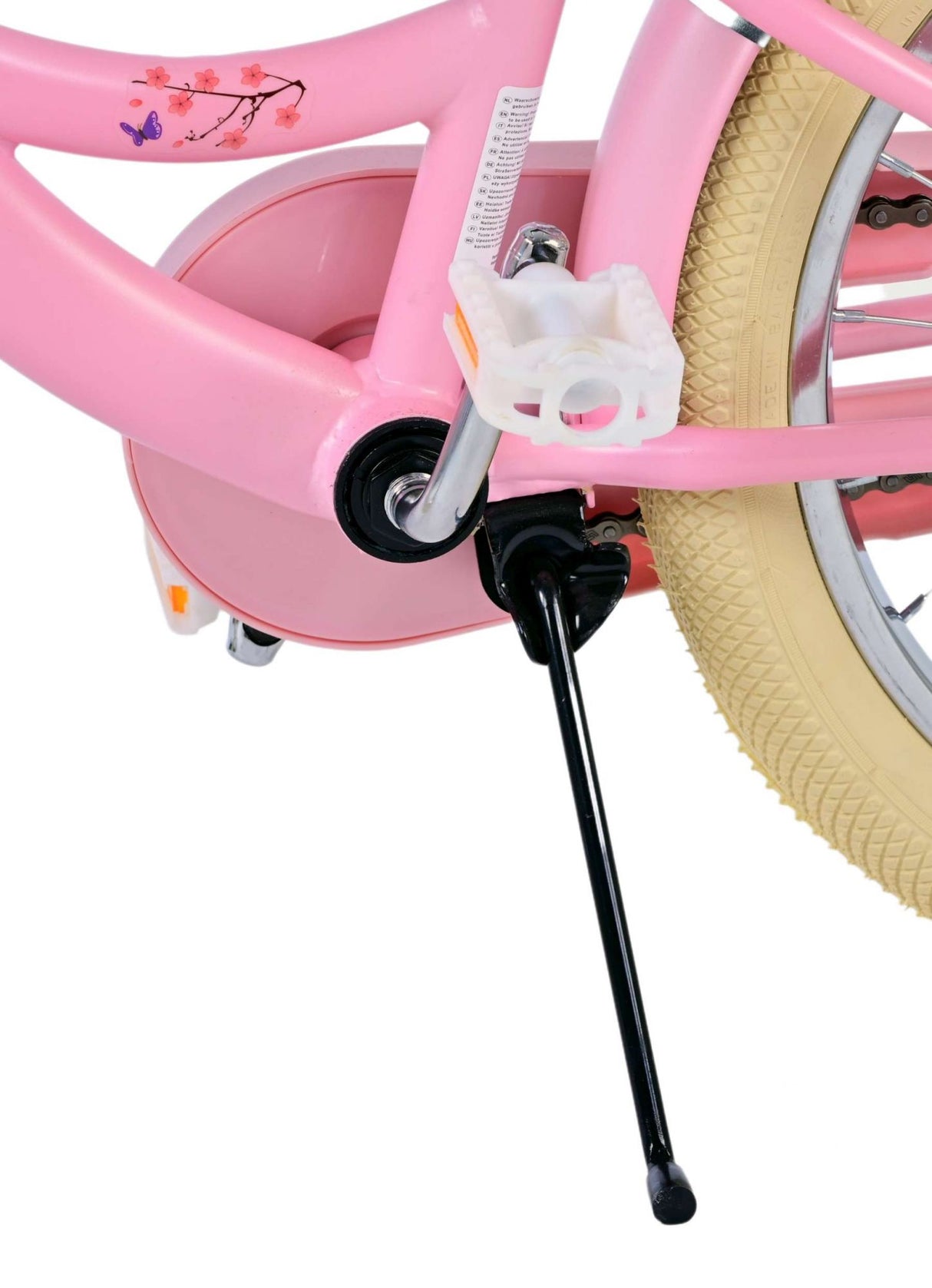 Volare Blossom Kinderfahrrad für Mädchen - 18 Zoll in Rosa für Kinder von 4 bis 7 Jahren