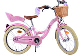 Volare Blossom Kinderfahrrad für Mädchen - 18 Zoll in Rosa mit Handbremsen