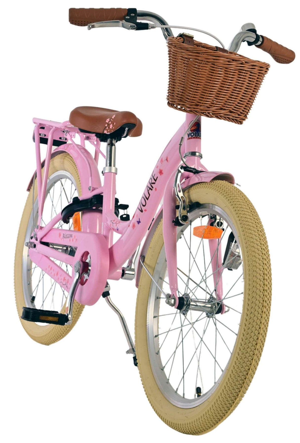 Volare Blossom Kinderfahrrad für Mädchen - 20 Zoll in Pink für Abenteuer