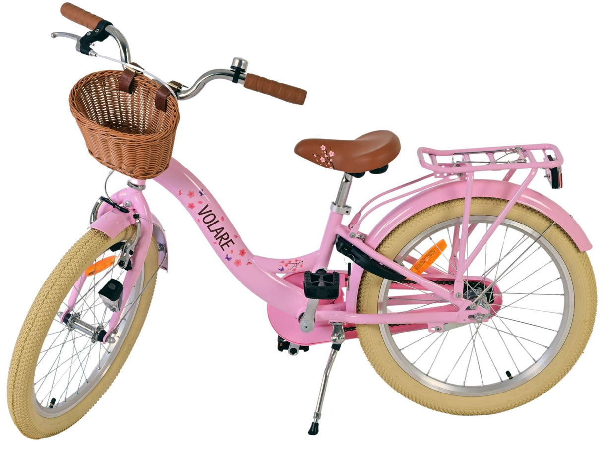 Volare Blossom Kinderfahrrad für Mädchen - 20 Zoll in Pink für Abenteuer