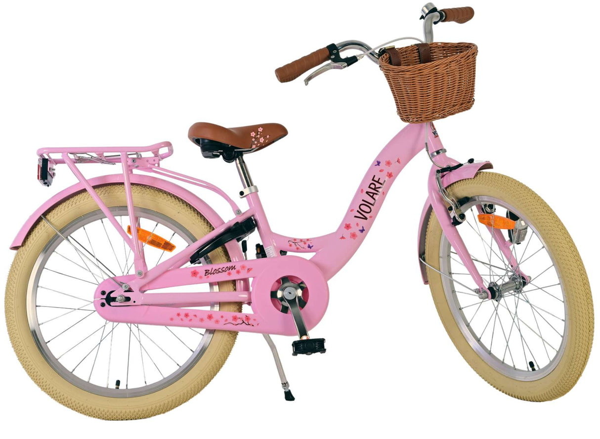 Volare Blossom Kinderfahrrad für Mädchen - 20 Zoll in Pink für Abenteuer