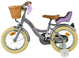 Volare Blossom Kinderfahrrad für Mädchen - 14 Zoll in Lila für sicheres Fahren