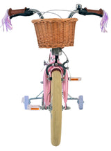 Volare Blossom Kinderfahrrad für Mädchen - 16 Zoll in Rosa mit Zweihandbremsen