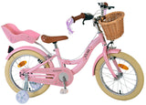 Volare Blossom Kinderfahrrad für Mädchen - 16 Zoll in Rosa mit Zweihandbremsen