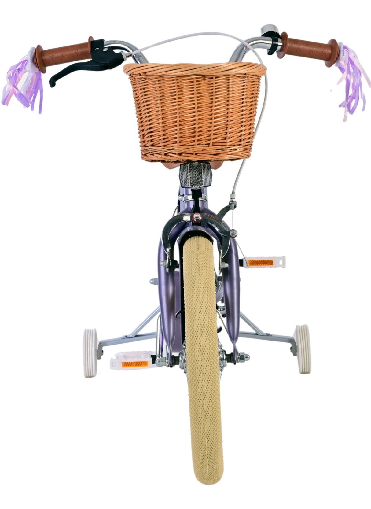 Volare Blossom Kinderfahrrad für Mädchen - 16 Zoll in Lila für sicheres Fahren