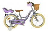 Volare Blossom Kinderfahrrad für Mädchen - 16 Zoll in Lila mit Zweihandbremsen