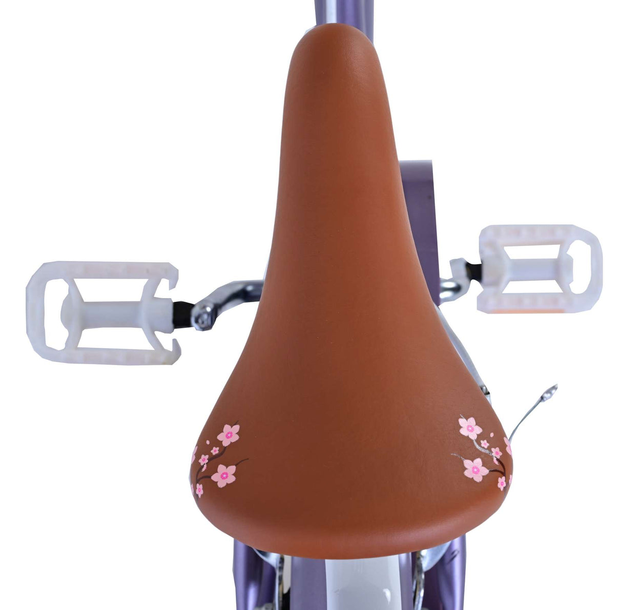 Volare Blossom Kinderfahrrad für Mädchen - 16 Zoll in Lila mit Zweihandbremsen