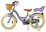 Volare Blossom Kinderfahrrad für Mädchen - 16 Zoll in Lila mit Zweihandbremsen