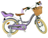 Volare Blossom Kinderfahrrad für Mädchen - 16 Zoll in Lila mit Zweihandbremsen