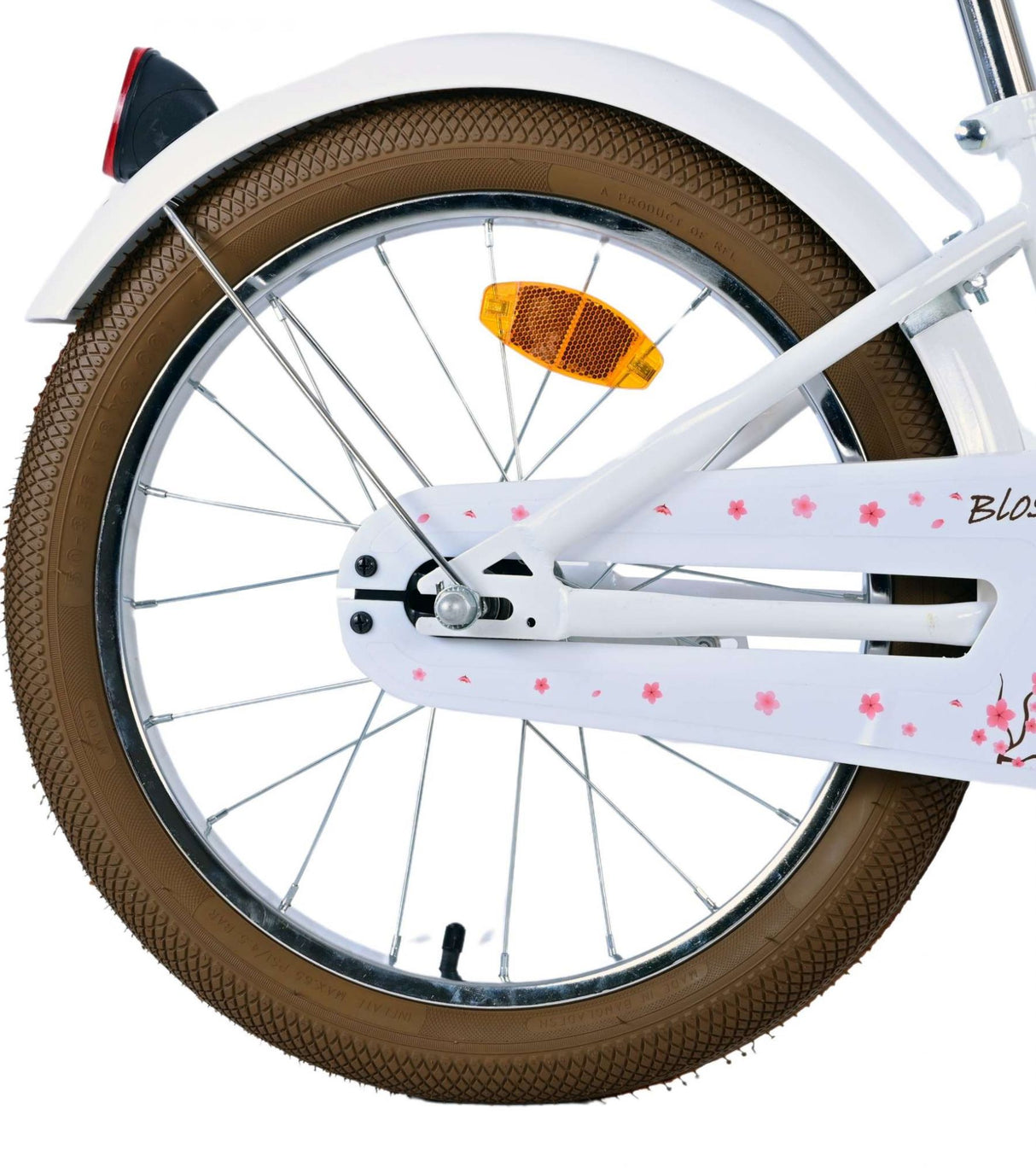 Volare Blossom Kinderfahrrad - Mädchen - 18 Zoll - Weiß
