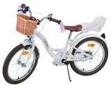 Volare Blossom Kinderfahrrad - Mädchen - 18 Zoll - Weiß