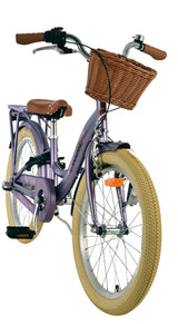 Volare Blossom Kinderfahrrad für Mädchen - 20 Zoll in Lila mit Nexus 3 Gängen