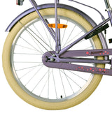 Volare Blossom Kinderfahrrad für Mädchen - 24 Zoll in Lila mit Sicherheitsmerkmalen