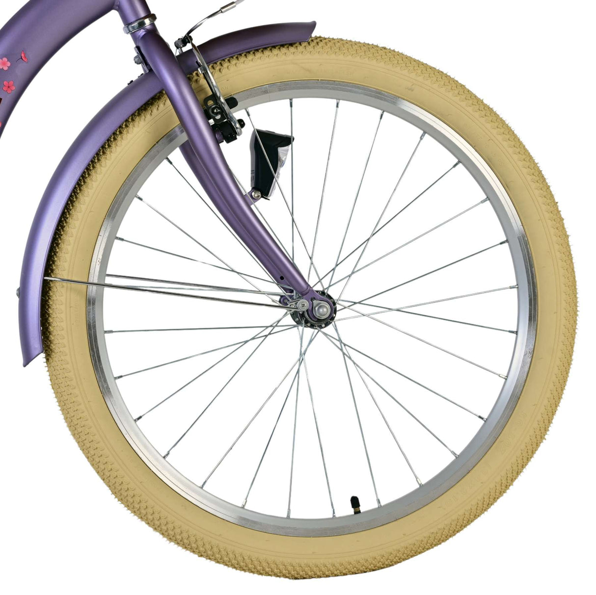 Volare Blossom Kinderfahrrad für Mädchen - 24 Zoll in Lila mit Sicherheitsmerkmalen