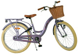 Volare Blossom Kinderfahrrad für Mädchen - 24 Zoll in Lila mit Sicherheitsmerkmalen