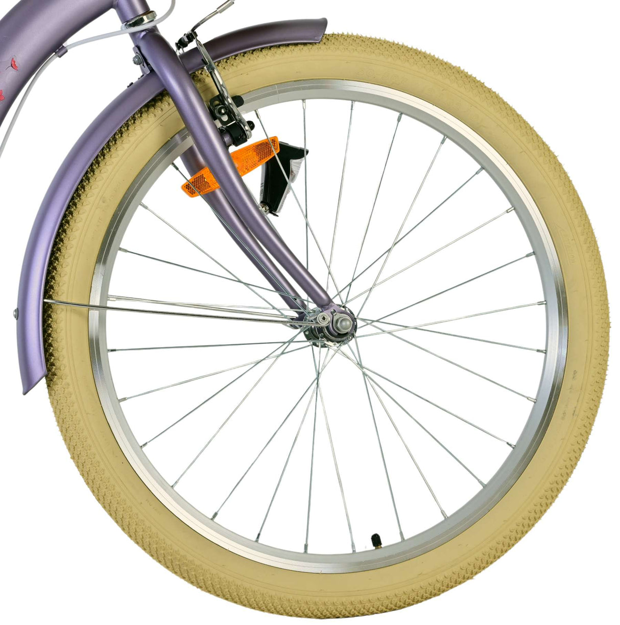 Volare Blossom Kinderfahrrad für Mädchen - 24 Zoll in Lila mit Handbremsen