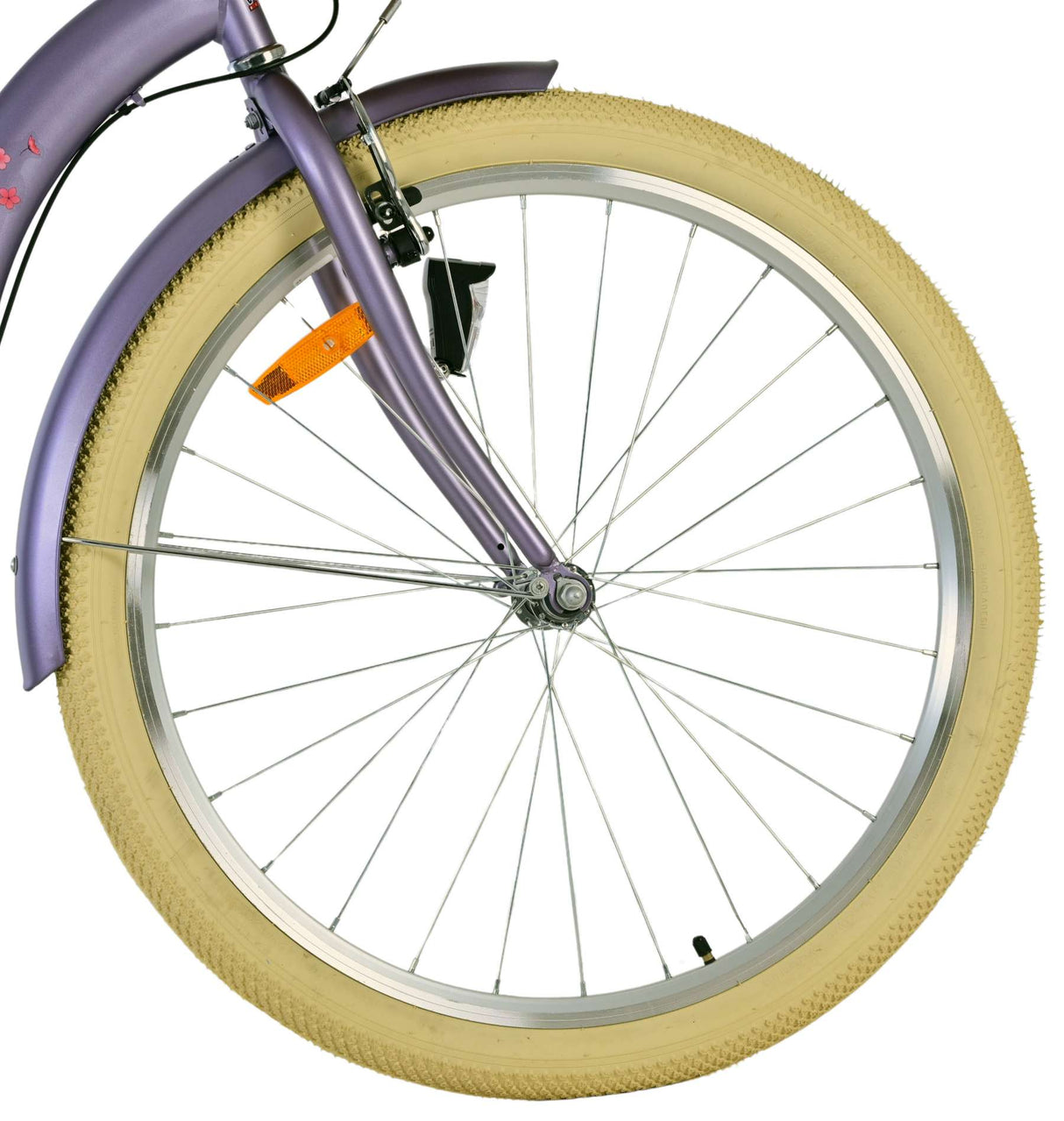 Volare Blossom Kinderfahrrad für Mädchen - 26 Zoll in Lila mit 3 Gängen