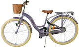 Volare Blossom Kinderfahrrad für Mädchen - 26 Zoll in Lila mit 3 Gängen
