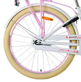 Volare Blossom Kinderfahrrad für Mädchen - 26 Zoll in Weiß mit Sicherheitsmerkmalen