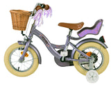 Volare Blossom Kinderfahrrad für Mädchen - 12 Zoll in Lila für sicheres Fahren