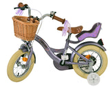 Volare Blossom Kinderfahrrad für Mädchen - 12 Zoll in Lila für sicheres Fahren