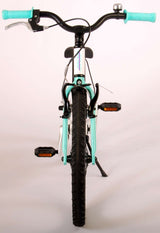 Volare Glamour Kinderfahrrad - Mädchen - 18 Zoll - Weiß/Mintgrün - Prime Collection