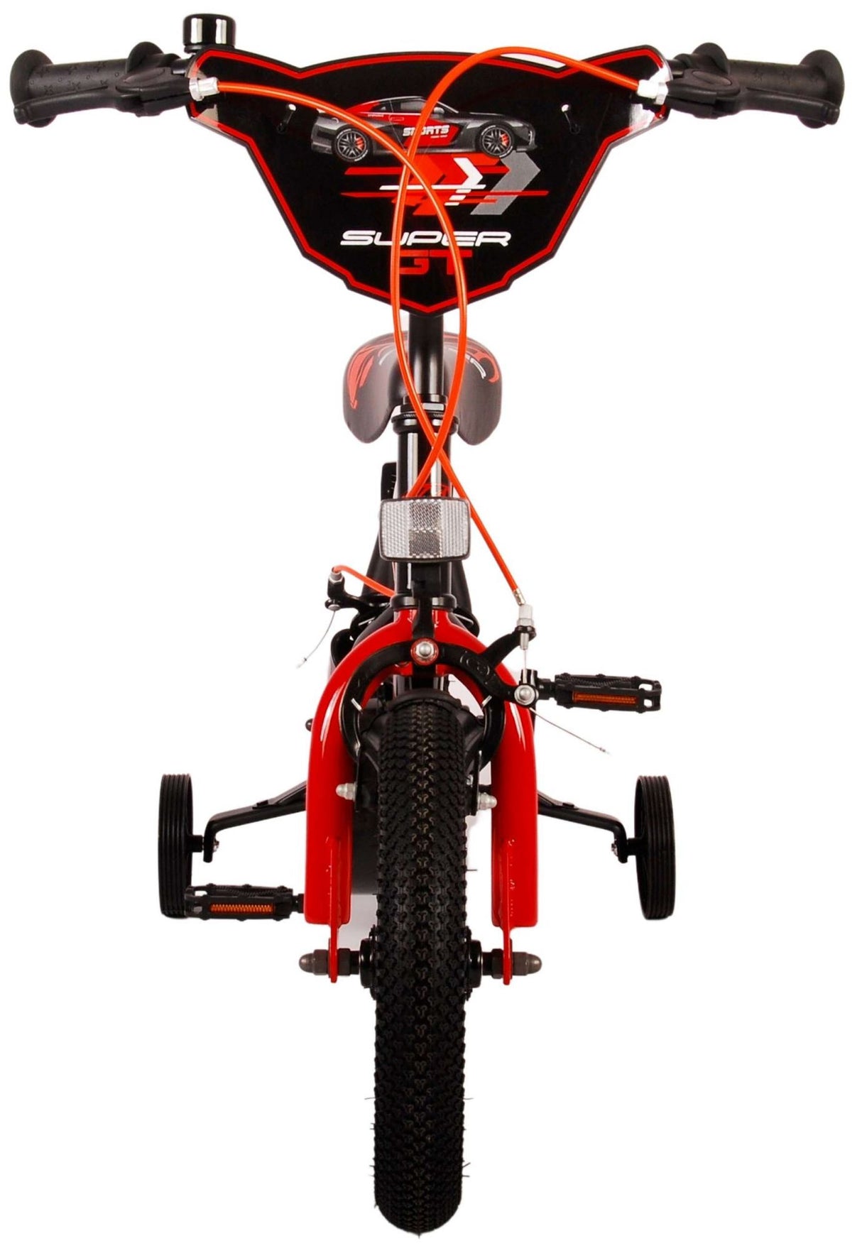 Volare Super GT Kinderfahrrad - Jungen - 12 Zoll - Rot - Zwei Handbremsen