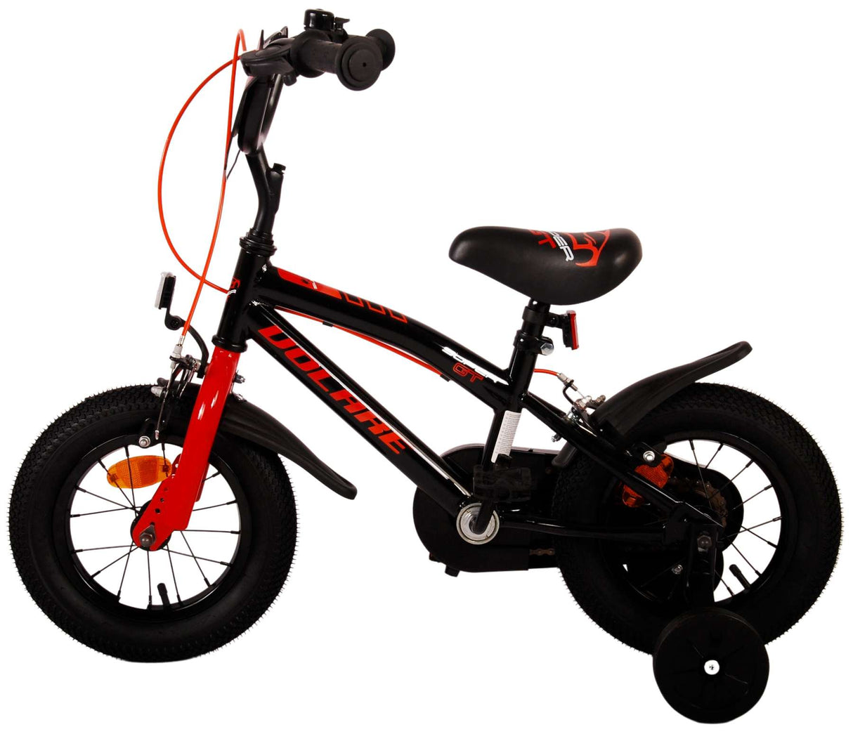 Volare Super GT Kinderfahrrad - Jungen - 12 Zoll - Rot - Zwei Handbremsen
