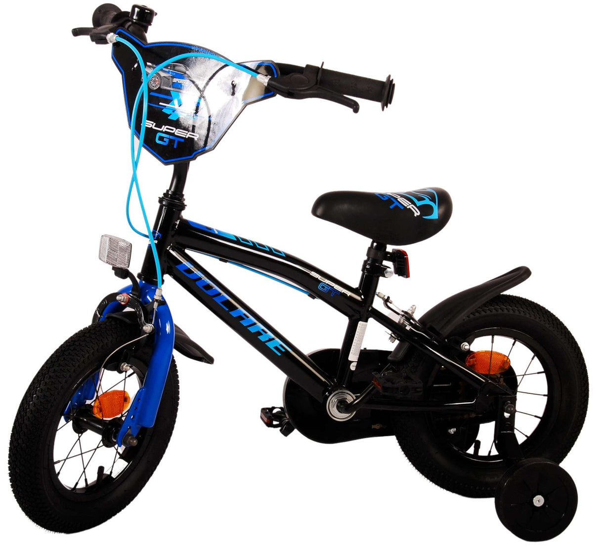 Volare Super GT Kinderfahrrad - Jungen - 12 Zoll - Blau - Zwei Handbremsen