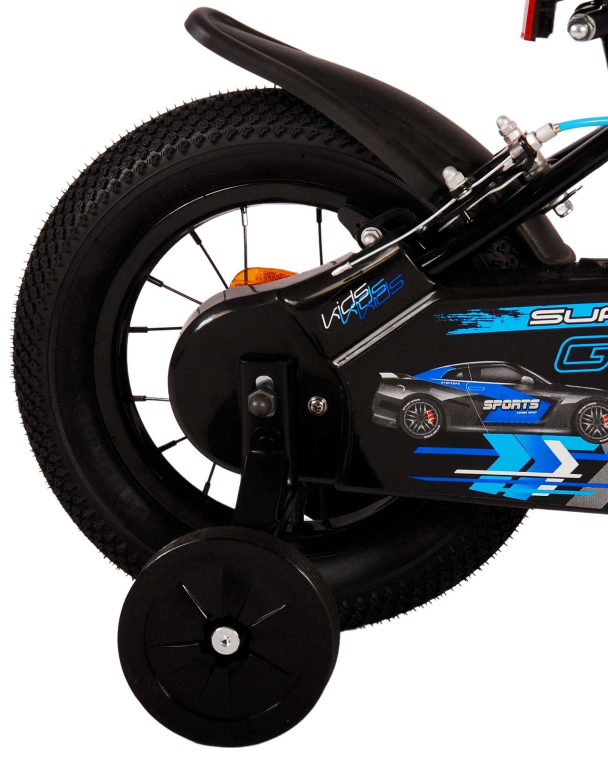 Volare Super GT Kinderfahrrad - Jungen - 12 Zoll - Blau - Zwei Handbremsen