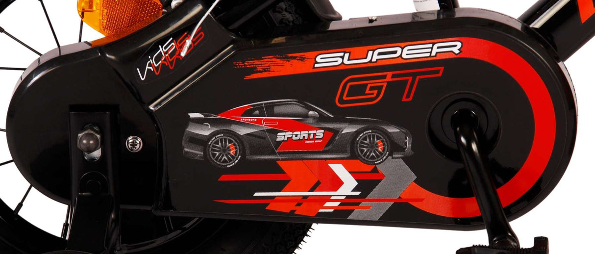 Volare Super GT Kinderfahrrad - Jungen - 12 Zoll - Rot - Zwei Handbremsen