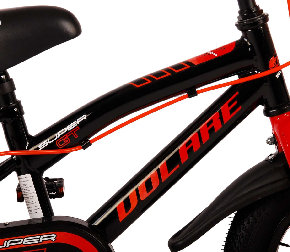 Volare Super GT Kinderfahrrad - Jungen - 12 Zoll - Rot - Zwei Handbremsen