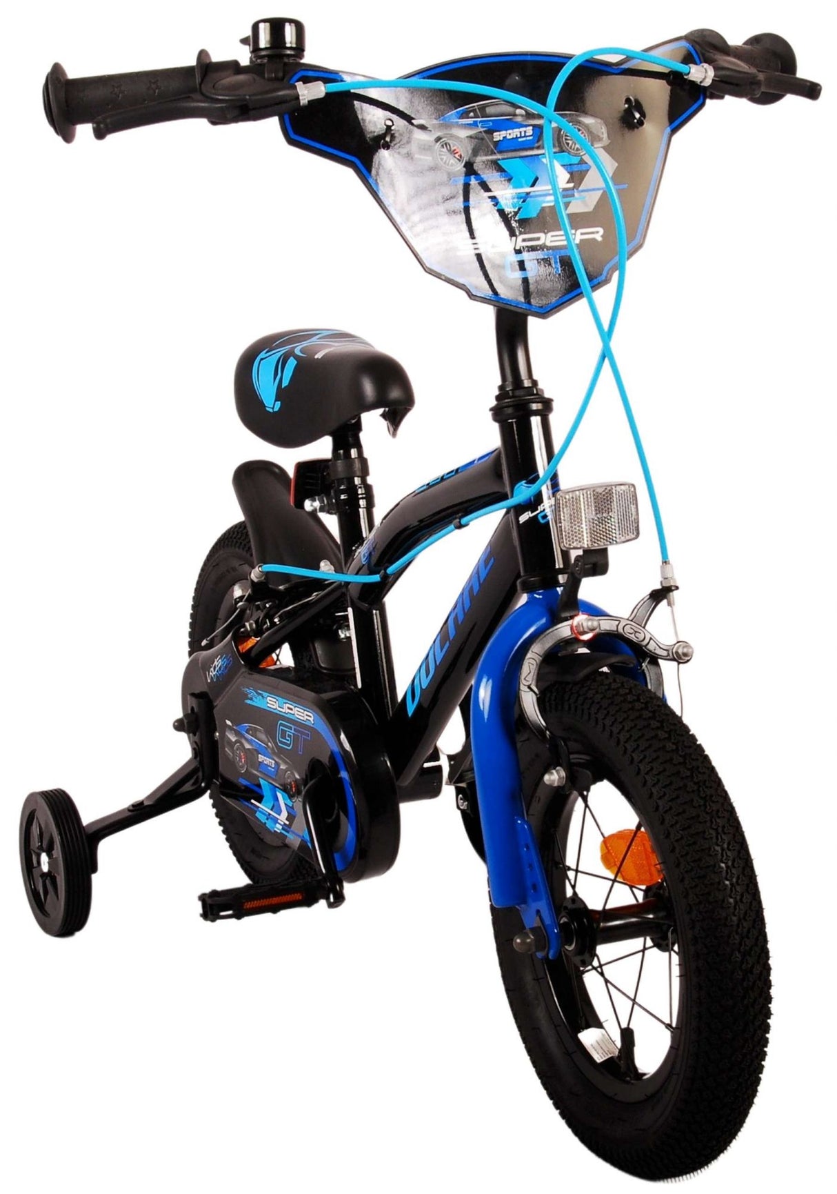 Volare Super GT Kinderfahrrad - Jungen - 12 Zoll - Blau - Zwei Handbremsen