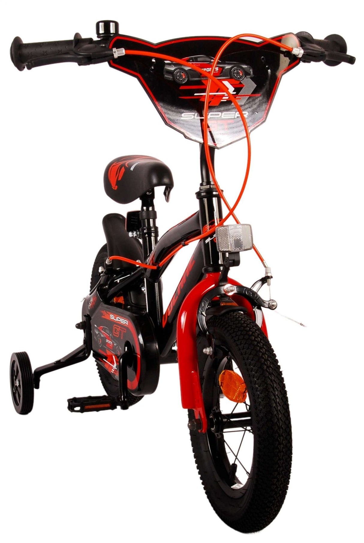 Volare Super GT Kinderfahrrad - Jungen - 12 Zoll - Rot - Zwei Handbremsen