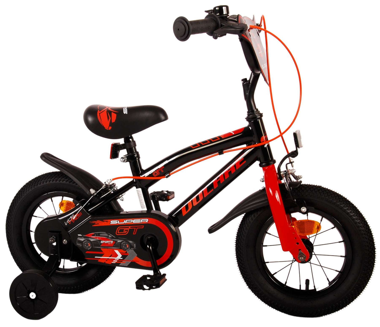 Volare Super GT Kinderfahrrad - Jungen - 12 Zoll - Rot - Zwei Handbremsen