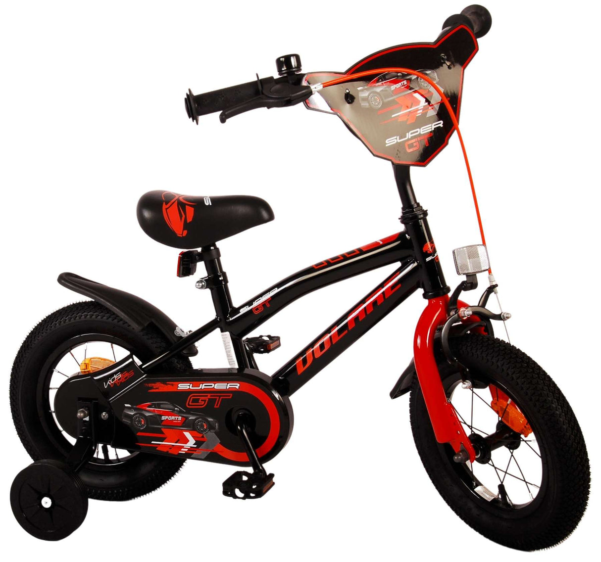 Volare Super GT Kinderfahrrad - Jungen - 12 Zoll - Rot