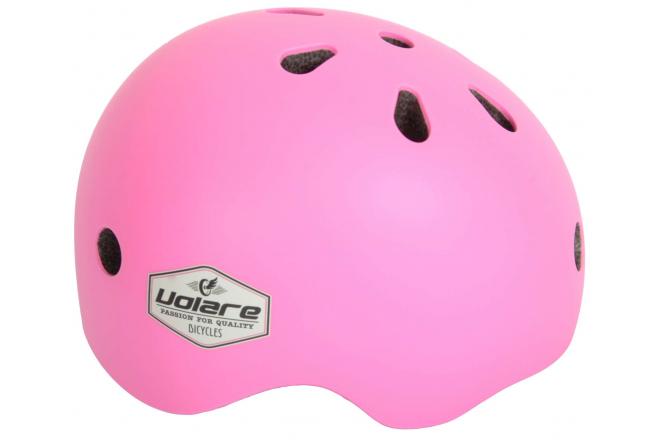 Volare Kinder-Fahrradhelm Rosa - Sicherheit und Style für abenteuerlustige Kids! Verstellbarer Helm, TÜV/GS geprüft, Kopfumfang 45-51 cm