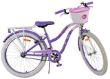 Volare Lovely Kinderfahrrad für Mädchen - 24 Zoll in Lila mit zwei Handbremsen