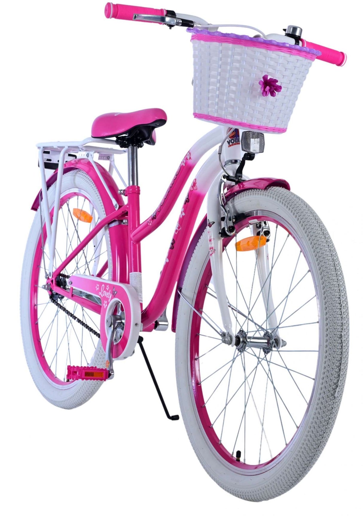 Volare Lovely Kinderfahrrad für Mädchen - 24 Zoll in Rosa