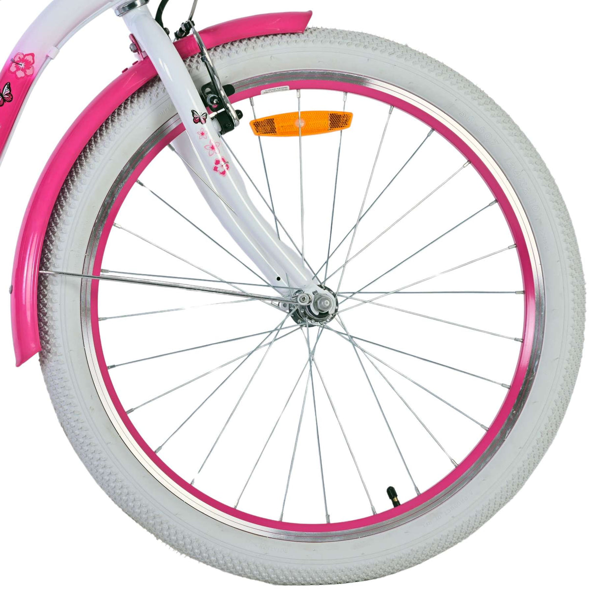 Volare Lovely Kinderfahrrad für Mädchen - 24 Zoll in Rosa mit 7 Gängen