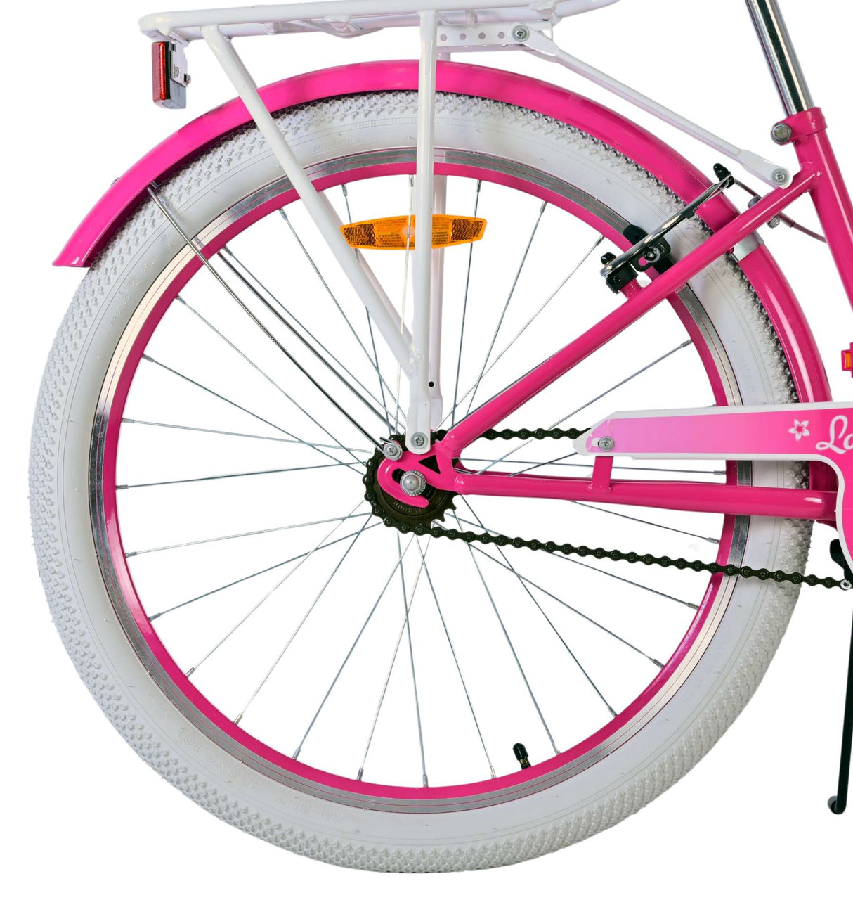 Volare Lovely Kinderfahrrad für Mädchen - 24 Zoll in Pink mit zwei Handbremsen