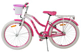 Volare Lovely Kinderfahrrad für Mädchen - 24 Zoll in Pink mit zwei Handbremsen